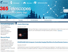 Tablet Screenshot of 365telescopes.com
